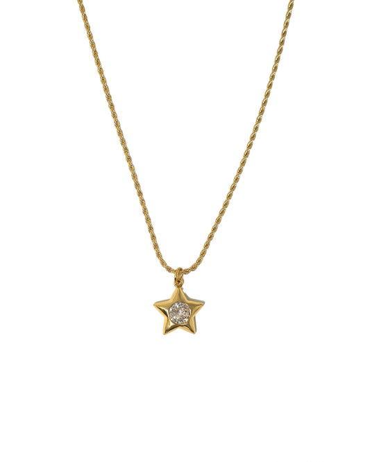 Collar estrella zirconia